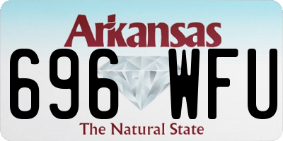 AR license plate 696WFU