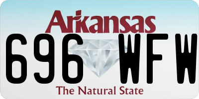 AR license plate 696WFW