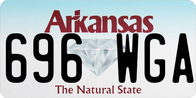 AR license plate 696WGA