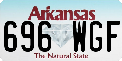 AR license plate 696WGF