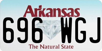 AR license plate 696WGJ