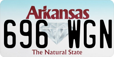 AR license plate 696WGN
