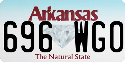 AR license plate 696WGO