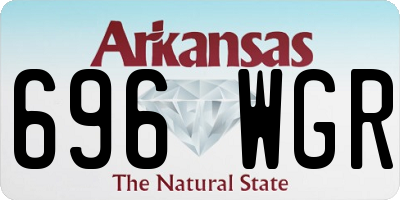 AR license plate 696WGR
