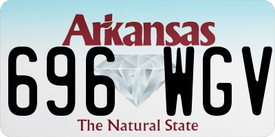 AR license plate 696WGV