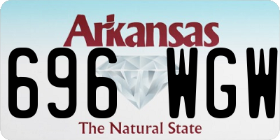 AR license plate 696WGW