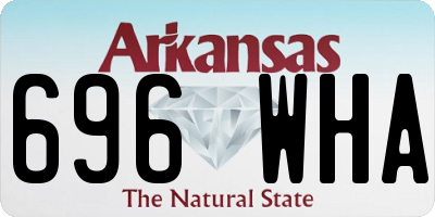AR license plate 696WHA