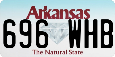 AR license plate 696WHB