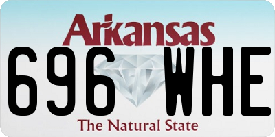 AR license plate 696WHE