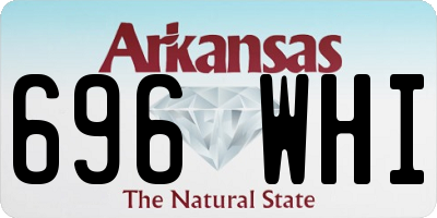 AR license plate 696WHI