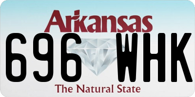 AR license plate 696WHK