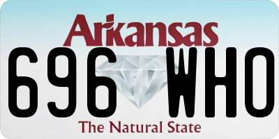 AR license plate 696WHO