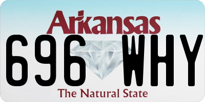 AR license plate 696WHY