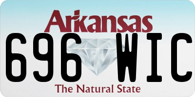 AR license plate 696WIC