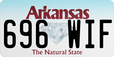 AR license plate 696WIF