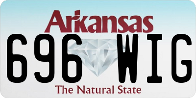 AR license plate 696WIG