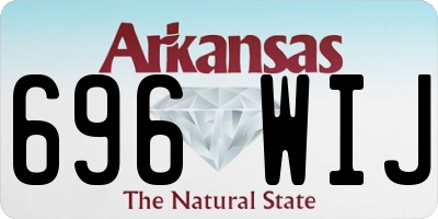 AR license plate 696WIJ