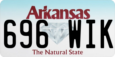 AR license plate 696WIK
