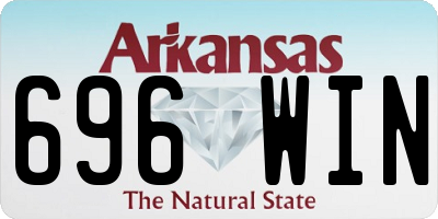 AR license plate 696WIN