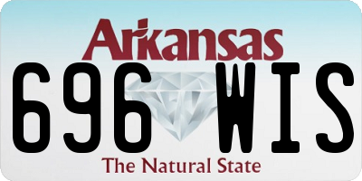 AR license plate 696WIS