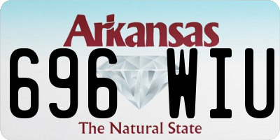 AR license plate 696WIU