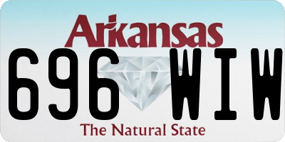 AR license plate 696WIW