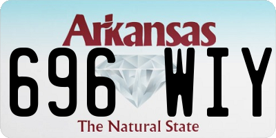 AR license plate 696WIY
