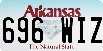 AR license plate 696WIZ