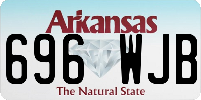 AR license plate 696WJB