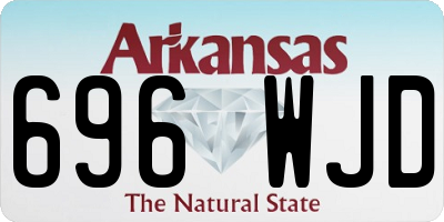 AR license plate 696WJD