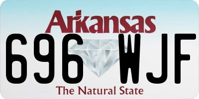 AR license plate 696WJF