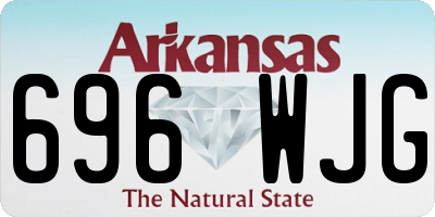 AR license plate 696WJG