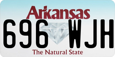 AR license plate 696WJH