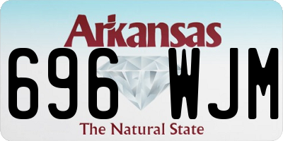 AR license plate 696WJM