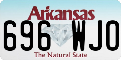 AR license plate 696WJO