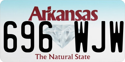 AR license plate 696WJW