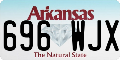 AR license plate 696WJX