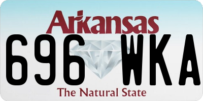 AR license plate 696WKA