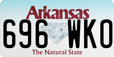 AR license plate 696WKO