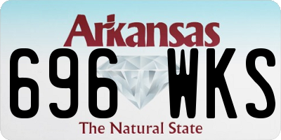 AR license plate 696WKS