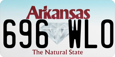 AR license plate 696WLO
