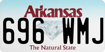 AR license plate 696WMJ
