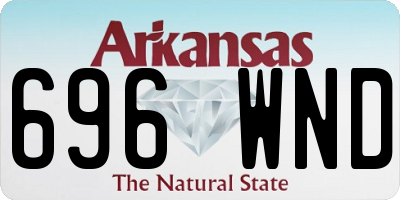 AR license plate 696WND