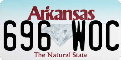 AR license plate 696WOC