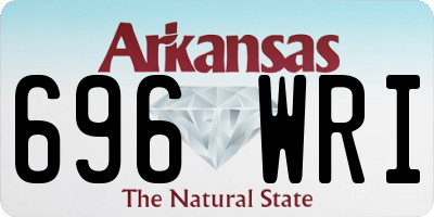 AR license plate 696WRI