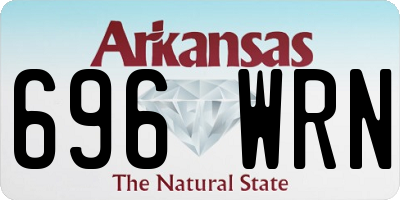 AR license plate 696WRN