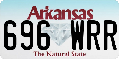 AR license plate 696WRR