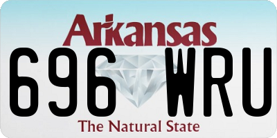 AR license plate 696WRU