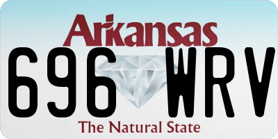 AR license plate 696WRV