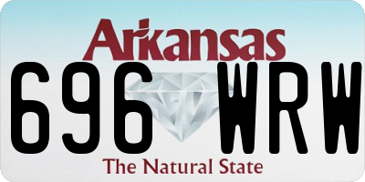 AR license plate 696WRW